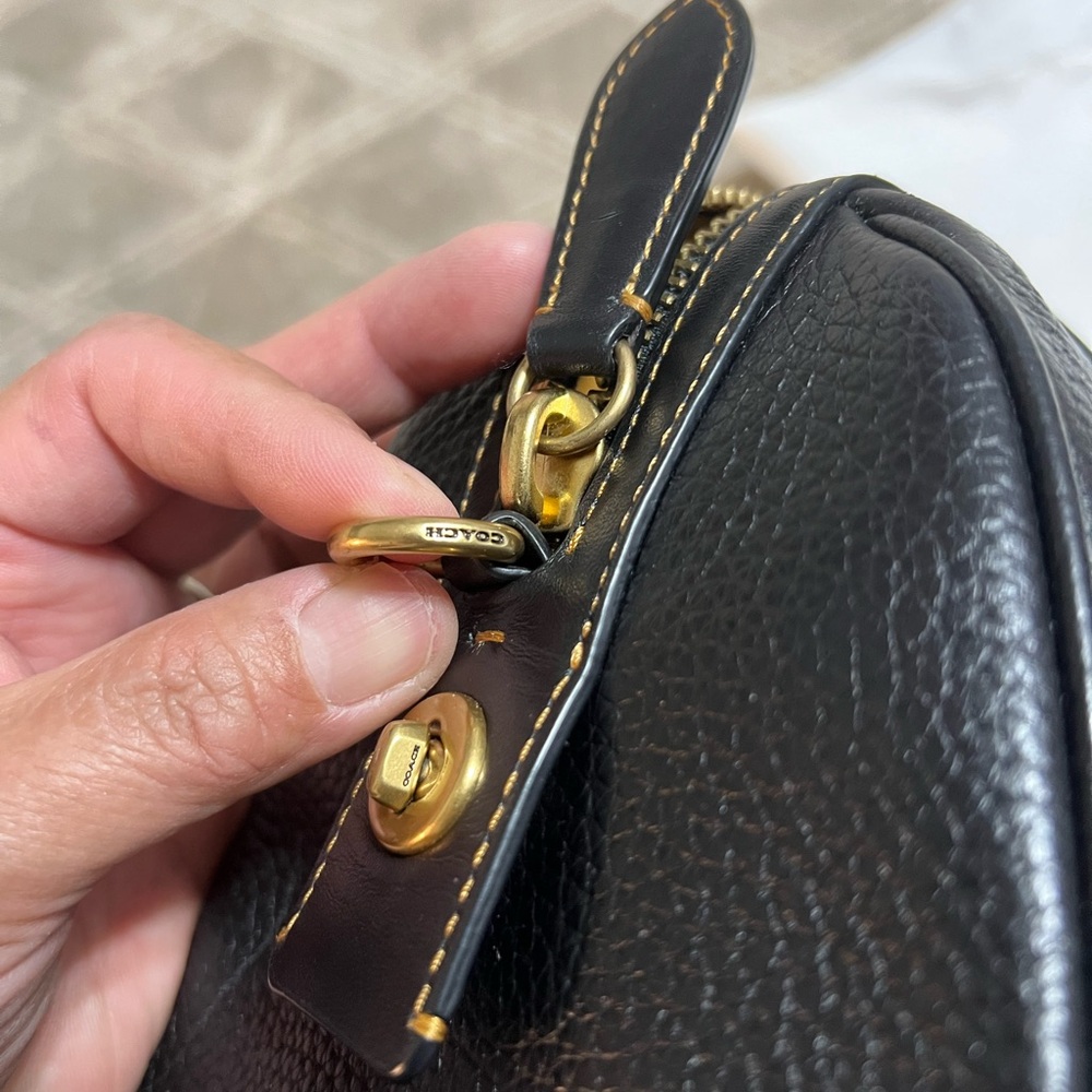 Coach Black Pebbled Leather Handbag (Ruby 25). Selling to @classicgirl85 - Picture 12 of 16